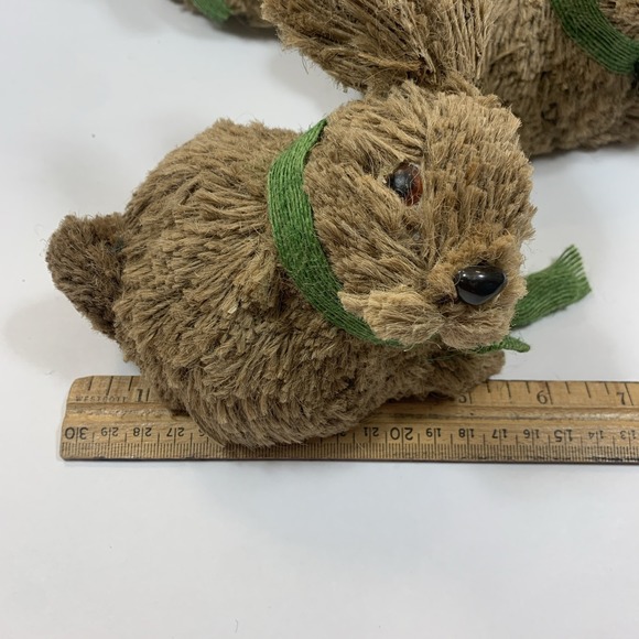 Pier 1 Imports Bristle Bunnies Easter Decoration Whimsical Centerpiece 3-Piece - Picture 15 of 15